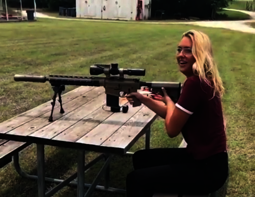 Watch: Australian model and professional surfer experiences shooting a rifle in Texas