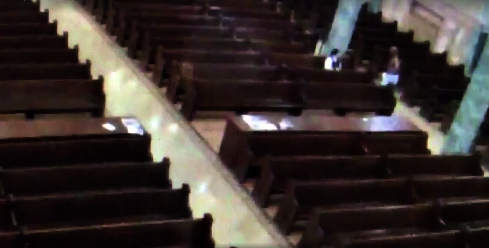 Watch: Man approaches nun praying inside church and threatens to kill her
