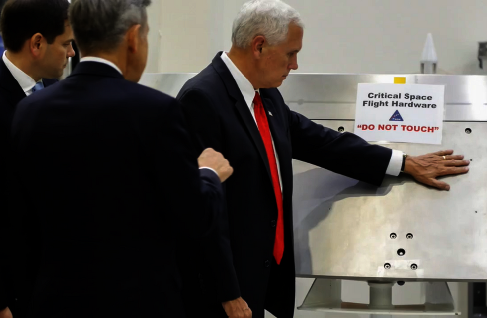 Pence, Rubio, and the internet have fun with the viral 'Do Not Touch' NASA photo