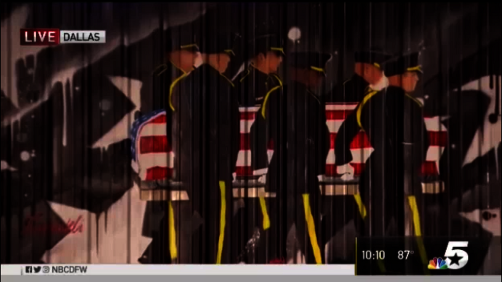 Dallas officials say mural honoring slain police officers violates city code