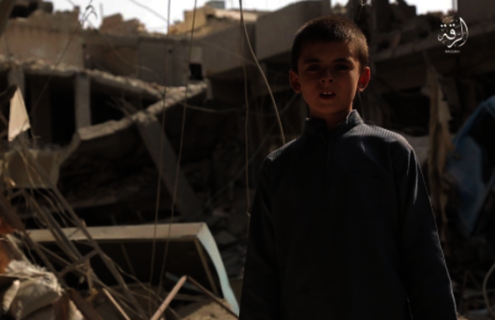 ISIS posts propaganda video of alleged US child threatening 'puppet of the Jews' Trump