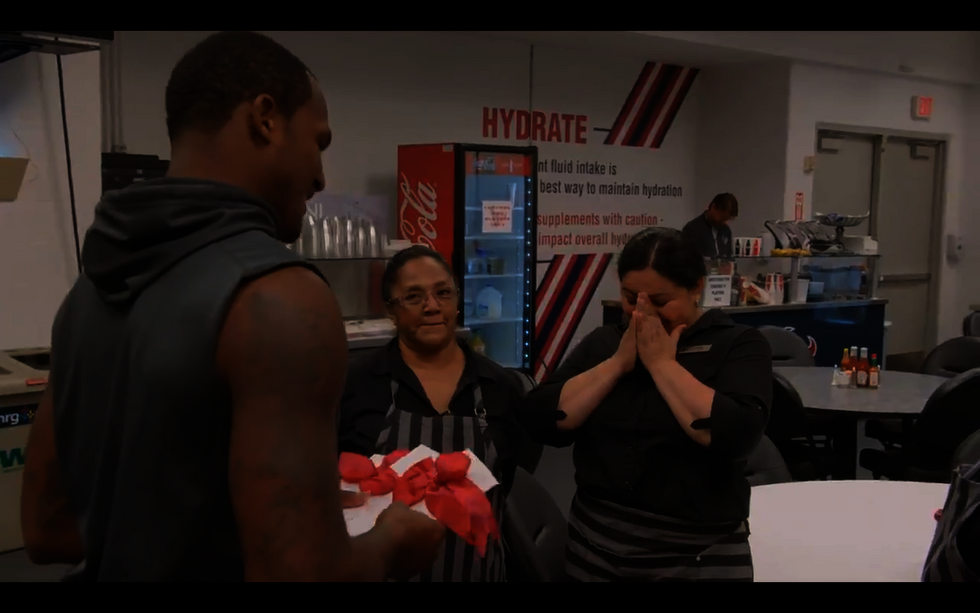 This NFL rookie did something unusual with his very first game check