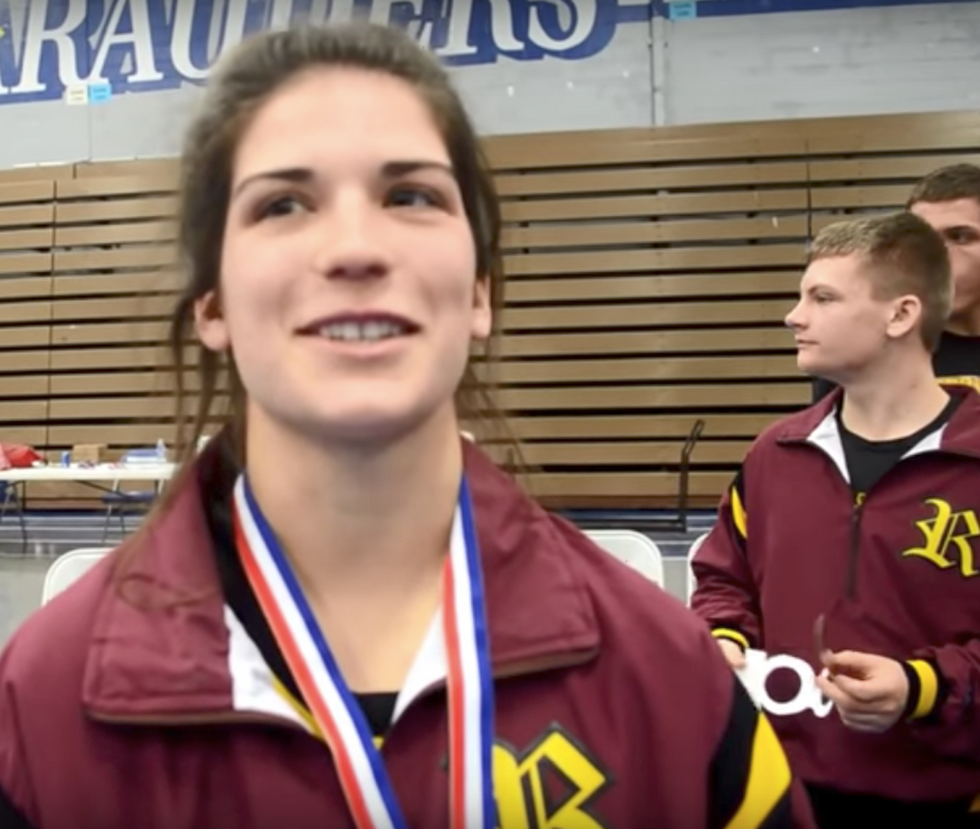 A female wrestler has been blocked from competing against men. Now the ACLU is involved.