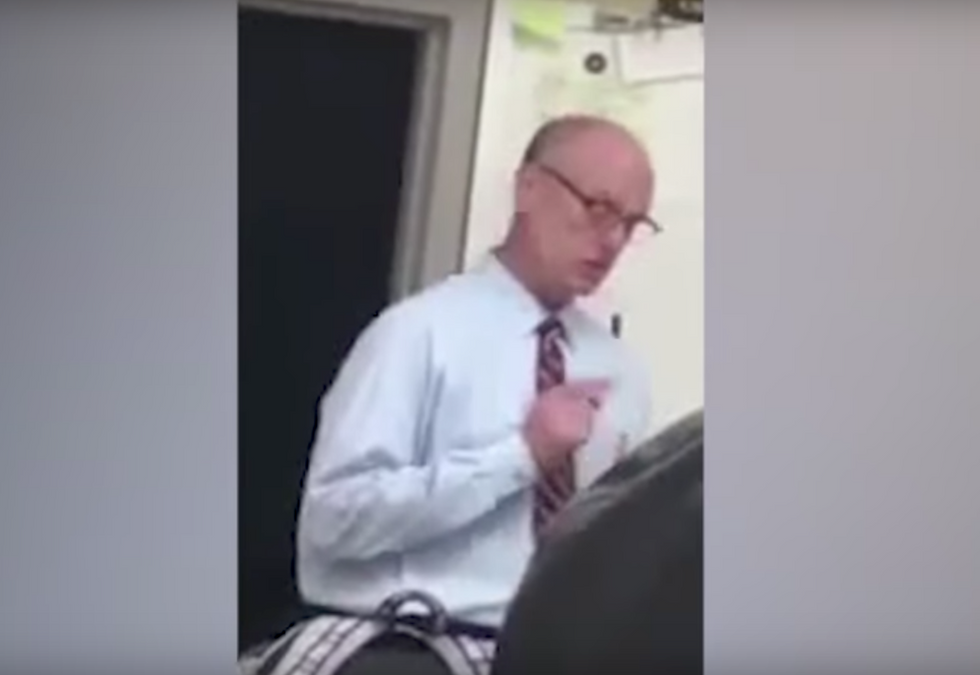 A Georgia teacher lost his job for this threat toward a student in the classroom (video)