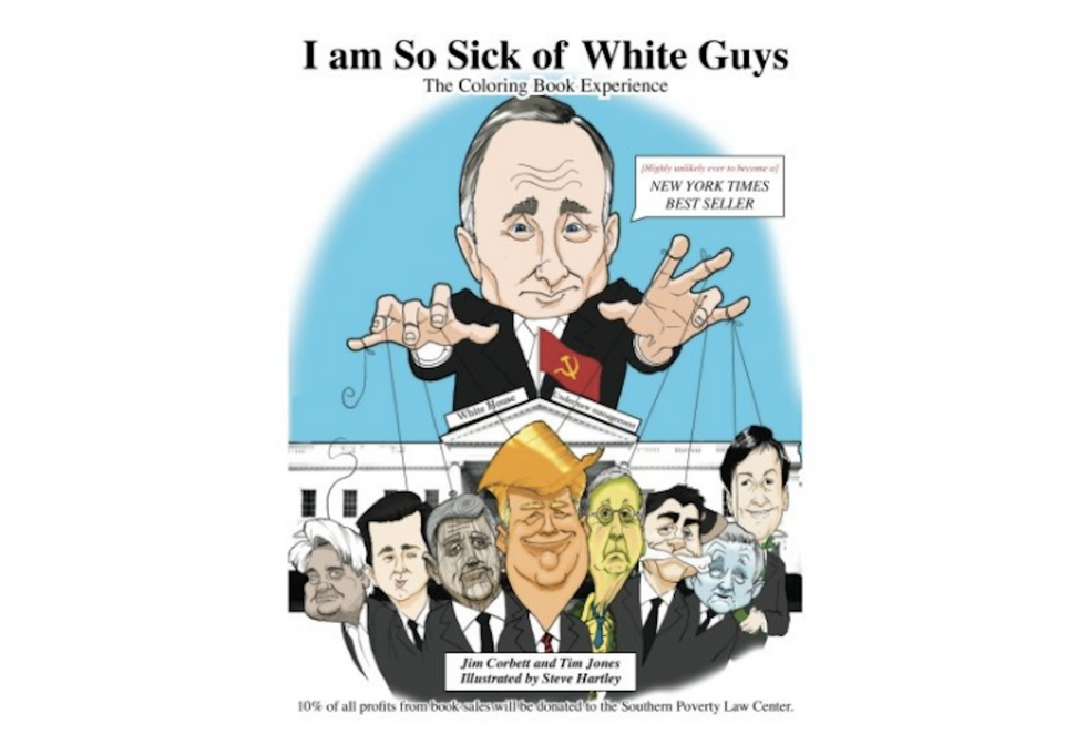 Liberal creates anti-conservative adult coloring book for people sick of 'white guys