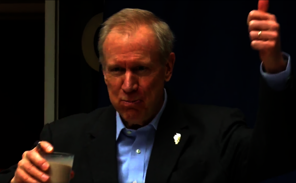 Illinois Gov. Bruce Rauner chose a very awkward way to show his commitment to diversity