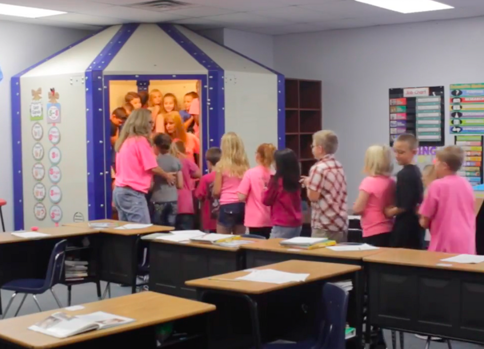 Oklahoma school district uses bulletproof shelters to protect from active shooters and tornadoes