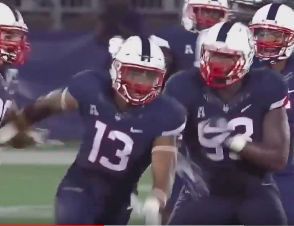 Formerly homeless football star now has eyes on NFL dream