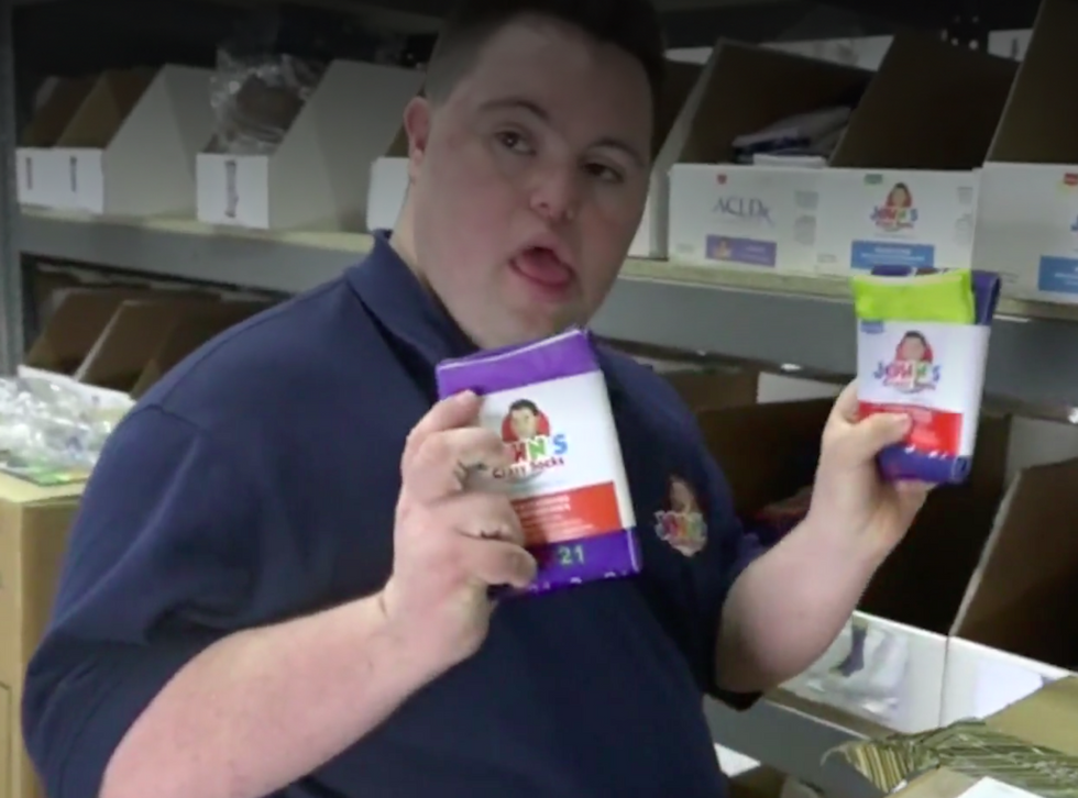 New York business owner with Down syndrome responsible for former president Bush's unique socks