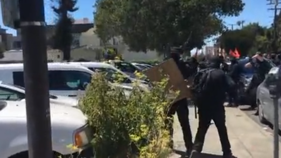 New video released by Berkeley PD reportedly shows Antifa smashing, setting fire to city vehicles