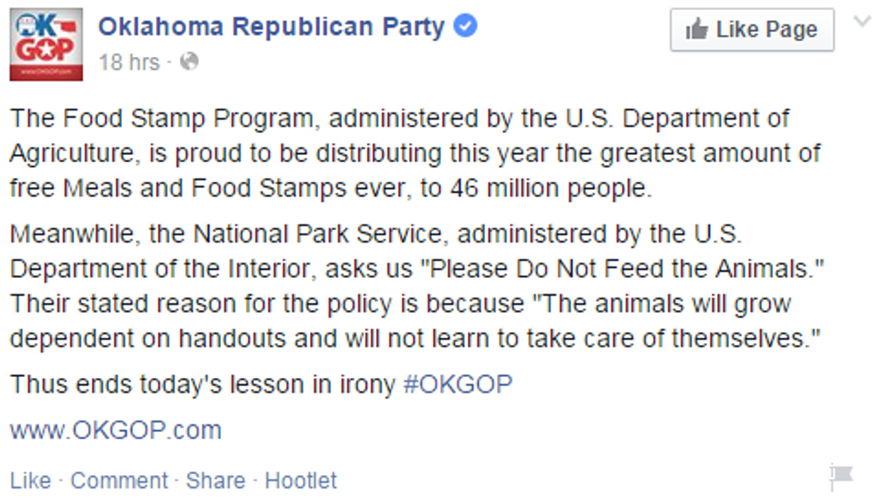 Please Do Not Feed the Food Stamp Program