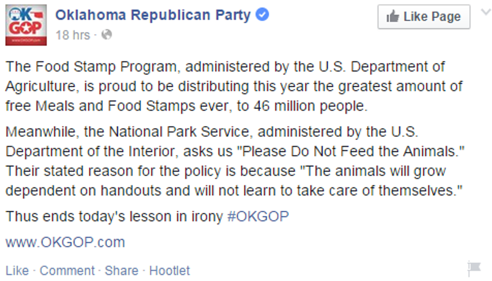 Please Do Not Feed the Food Stamp Program