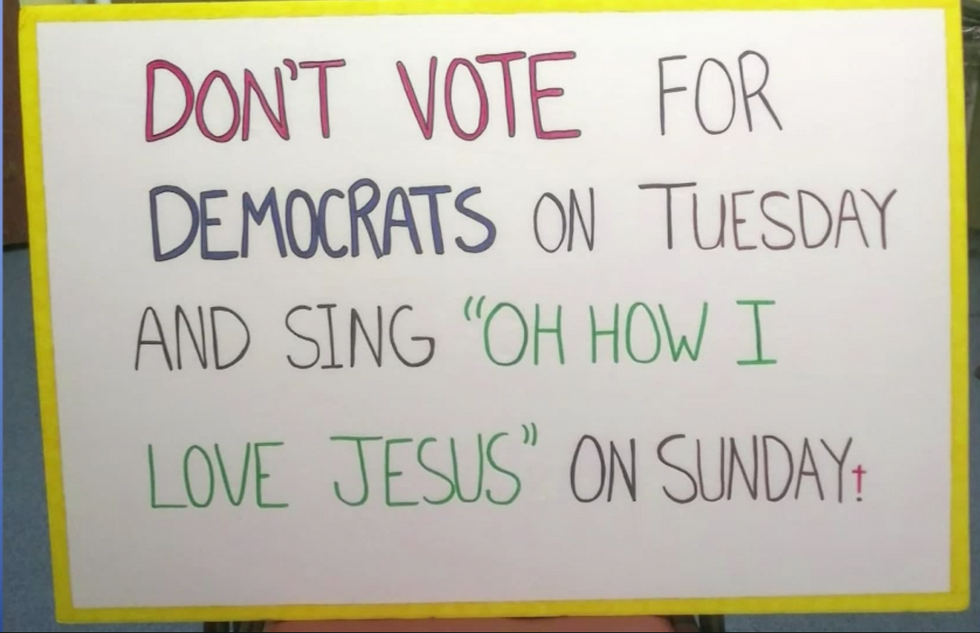 Florida church loses polling place status over pastor's anti-Democrat sign