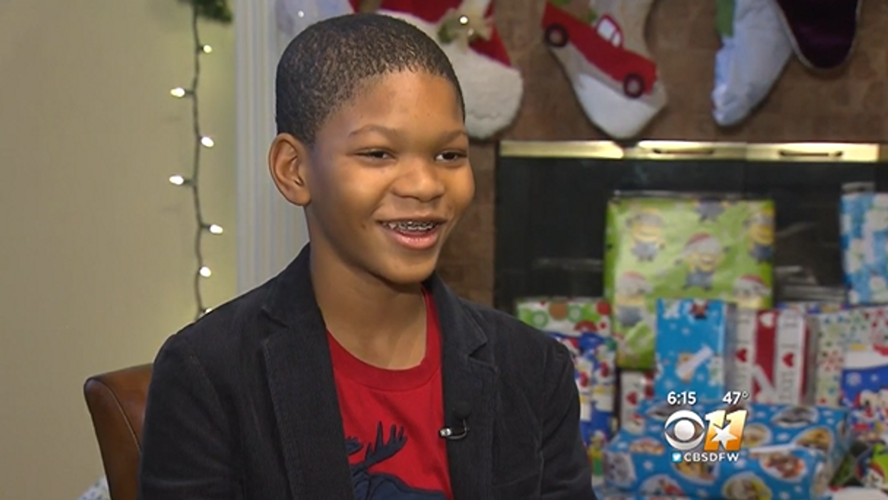 'I just wanna make God proud': Texas boy gives up his own visit from Santa to provide gifts for homeless kids