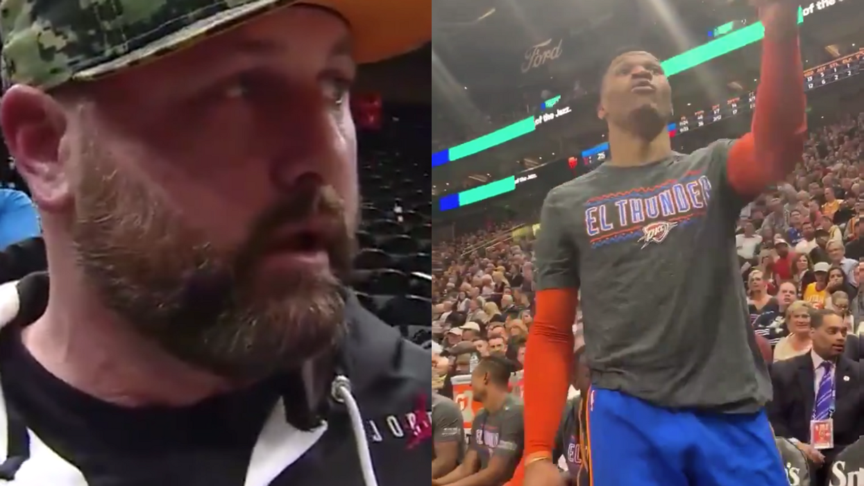 WATCH: NBA fan permanently banned after this allegedly 'racial' altercation with a star player