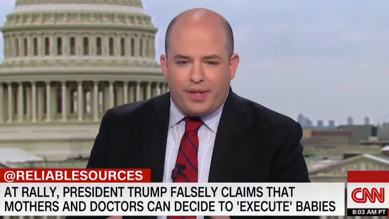 WTF MSM!? Brian Stelter proves he’s just a #Resistance propagandist with this wildly inaccurate take on Trump’s anti-infanticide comments