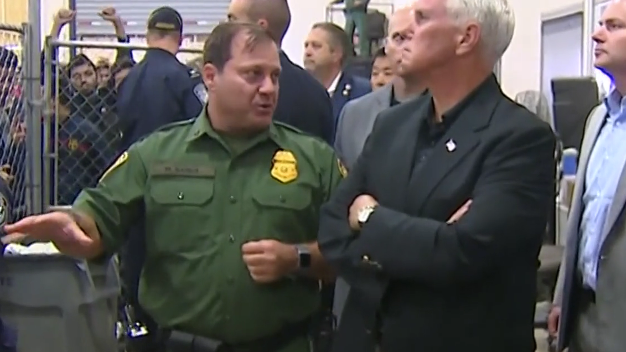 VP Mike Pence 'not surprised' by conditions at 'overwhelmed' immigrant detention facility