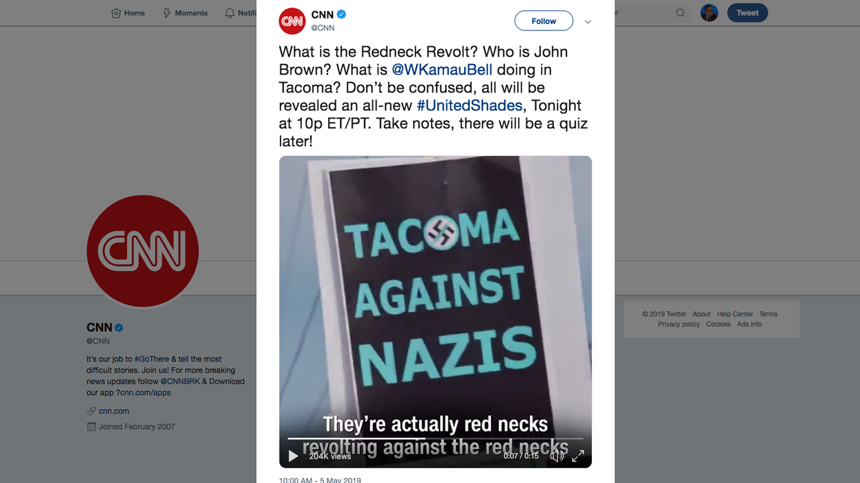 WTF MSM!? CNN glorified leftist militia that Antifa ICE attacker belonged to