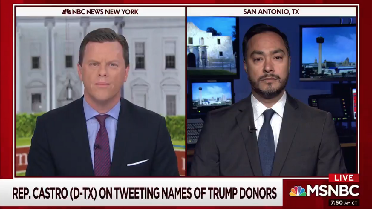 Rep. Joaquin Castro says he posted donor info because he wants people to 'think twice' about Trump support