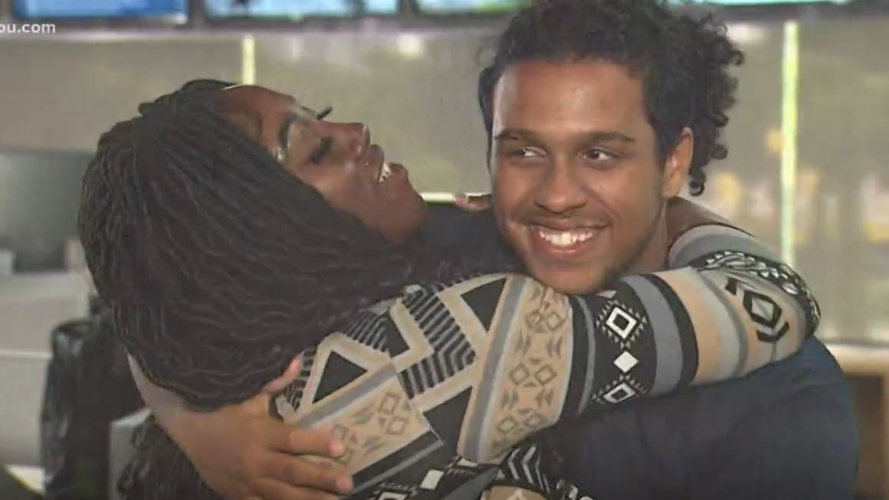 High school kid saves woman and 2-year-old from car sinking under tropical storm flood waters