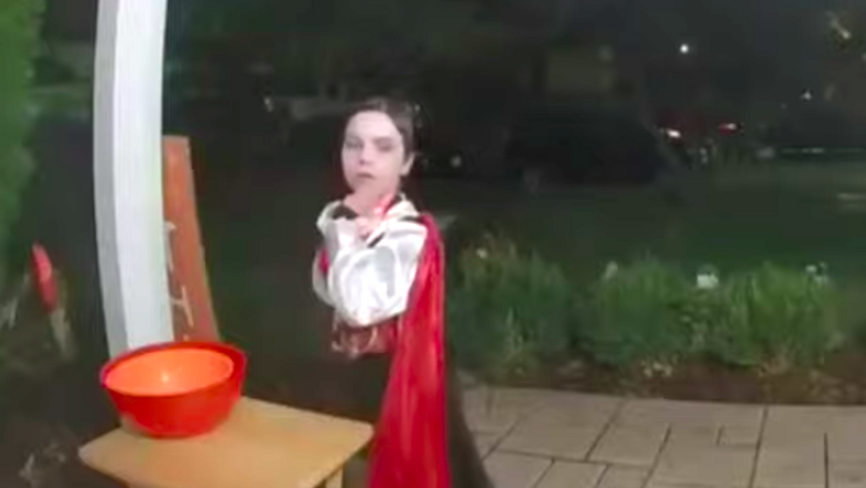 Viral video captures touching reaction of 8-year-old boy who finds candy bowl empty on Halloween