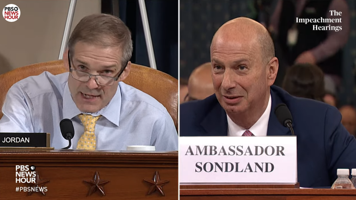 Rep. Jim Jordan grills Ambassador Sondland on his quid pro quo claims: ‘When did it happen? ... Never did!’