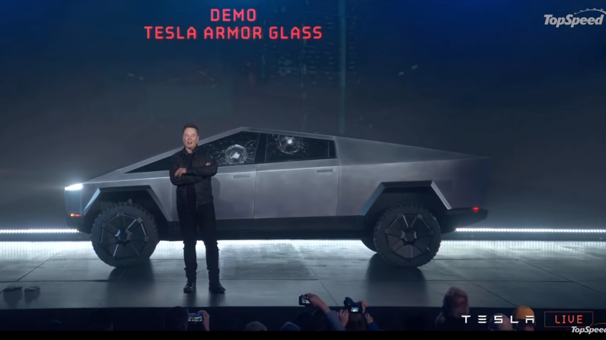 Elon Musk shocked at how his ‘bulletproof’ Tesla ‘Cybertruck’ held up against a hand-thrown metal ball