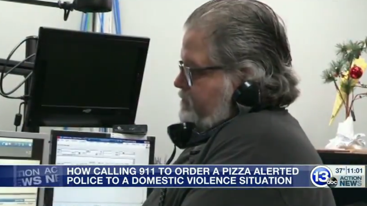 A Ohio woman called 911 to order pizza, only she was actually reporting domestic violence