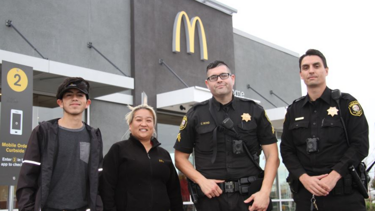 Police rescue a woman who mouthed ‘help me’ in a McDonald’s drive-thru lane to alert that her life was in danger