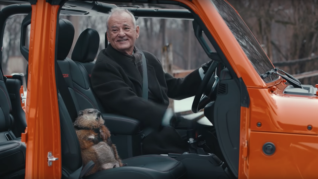 Video: Jeep's 'Groundhog Day' Super Bowl ad starring Bill Murray is hailed as 'genius' revival of 1993 film
