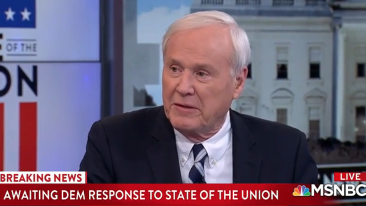MSNBC's Chris Matthews admits 'regular people' will like Trump's SOTU speech: 'It's all good stuff'