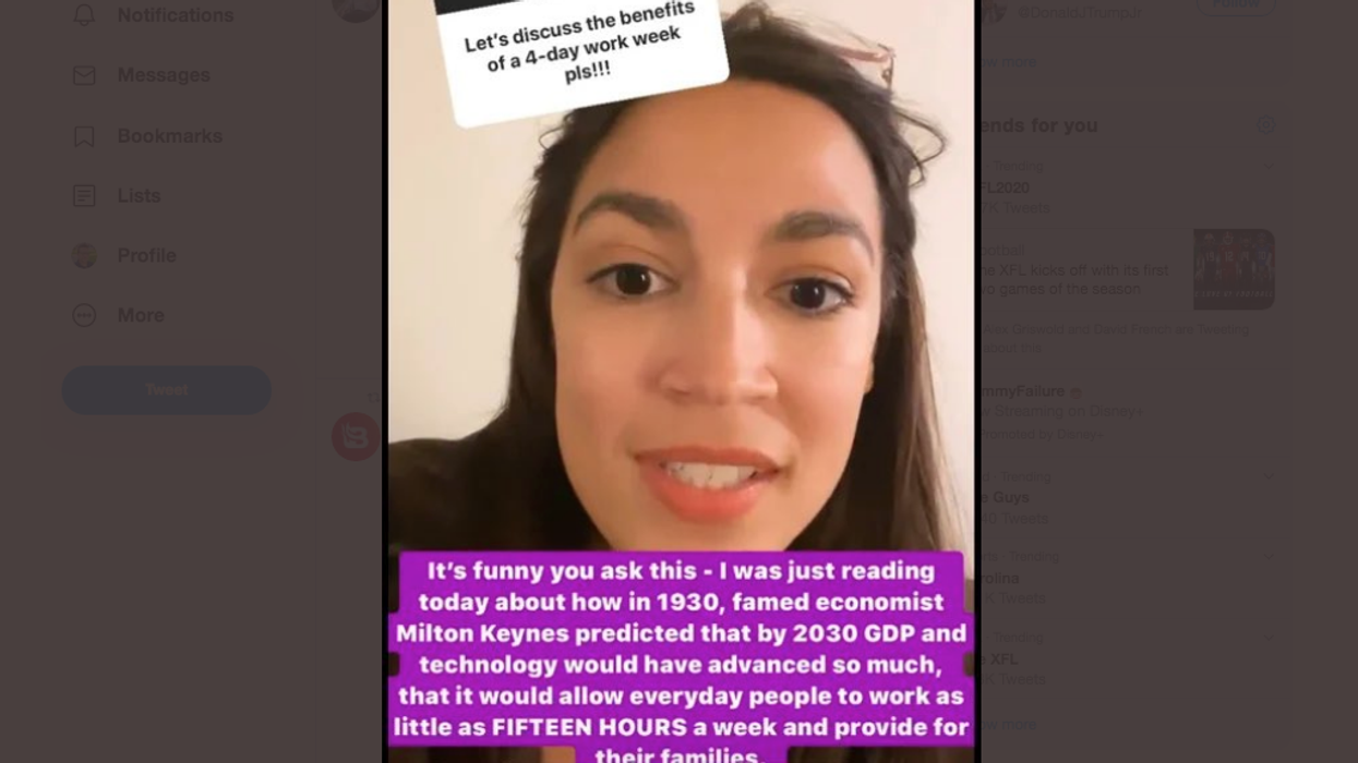 Video: Alexandria Ocasio-Cortez quotes fake economist 'Milton Keynes' who doesn't exist