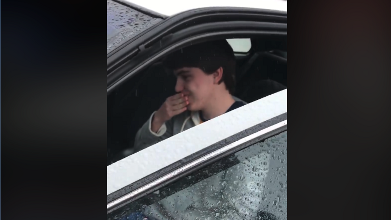 VIDEO: 20-year-old moved to tears after community center gifts him a car allowing him to start classes at college