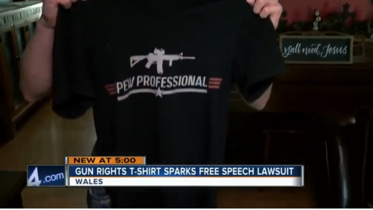 Two Wisconsin schools allegedly told students they couldn’t wear pro-gun T-shirts. Now the students' families are suing.