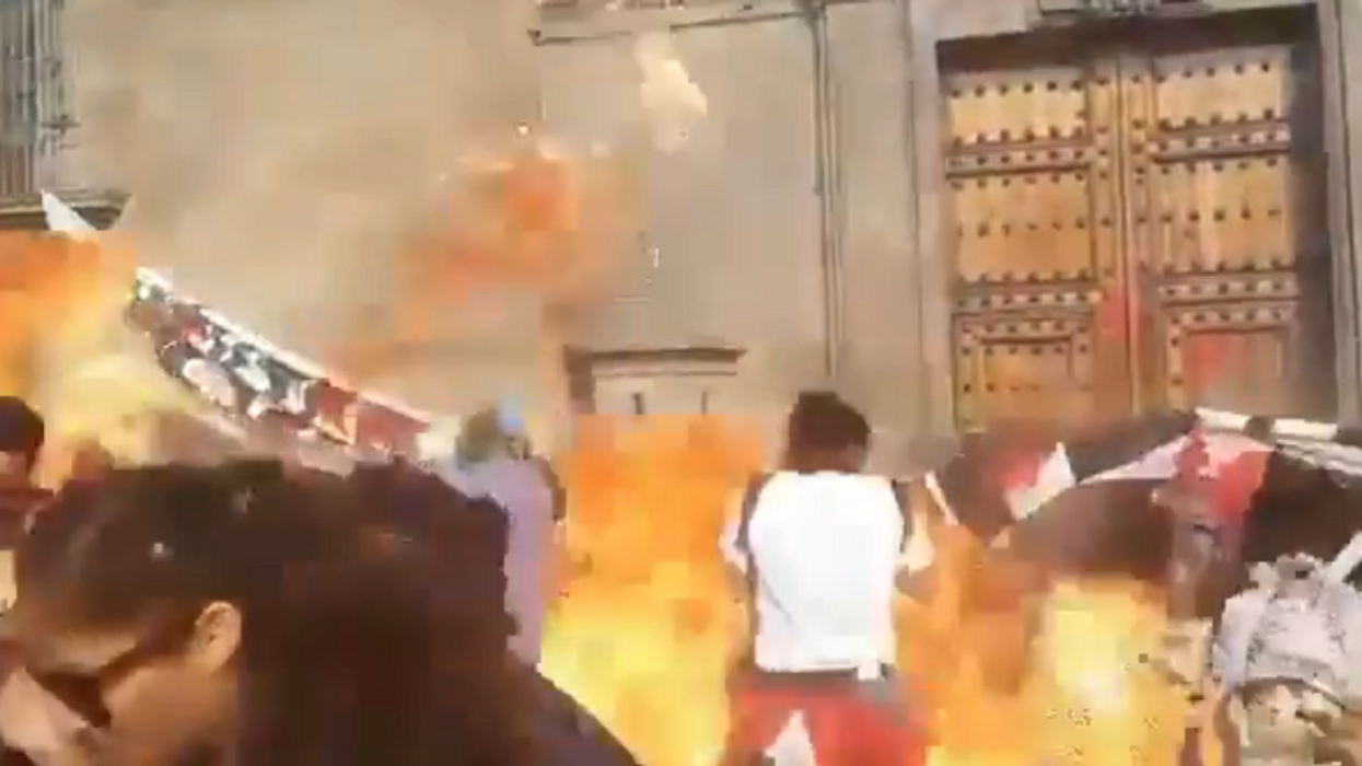 VIDEO: Violent feminist, pro-abortion protesters smash windows, toss Molotov cocktails, vandalize churches during International Women's Day protests in Mexico