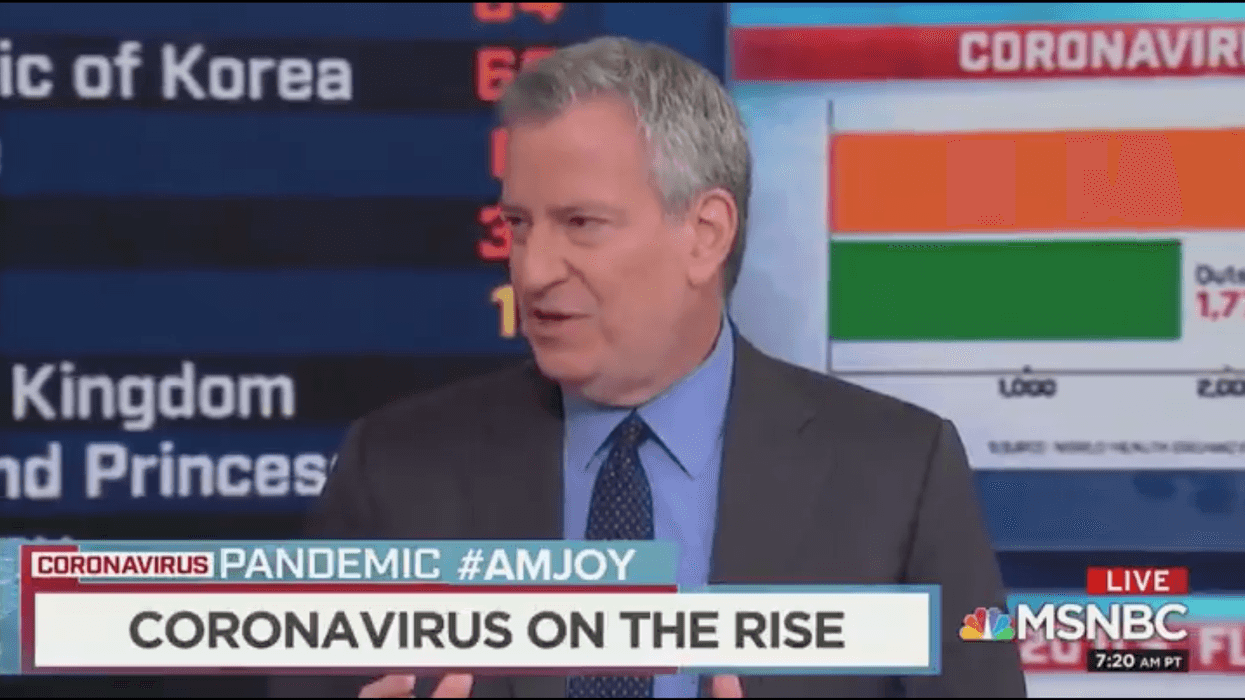Bill 'Che' Blasio uses coronavirus to push for communist-style takeover of private companies and industries