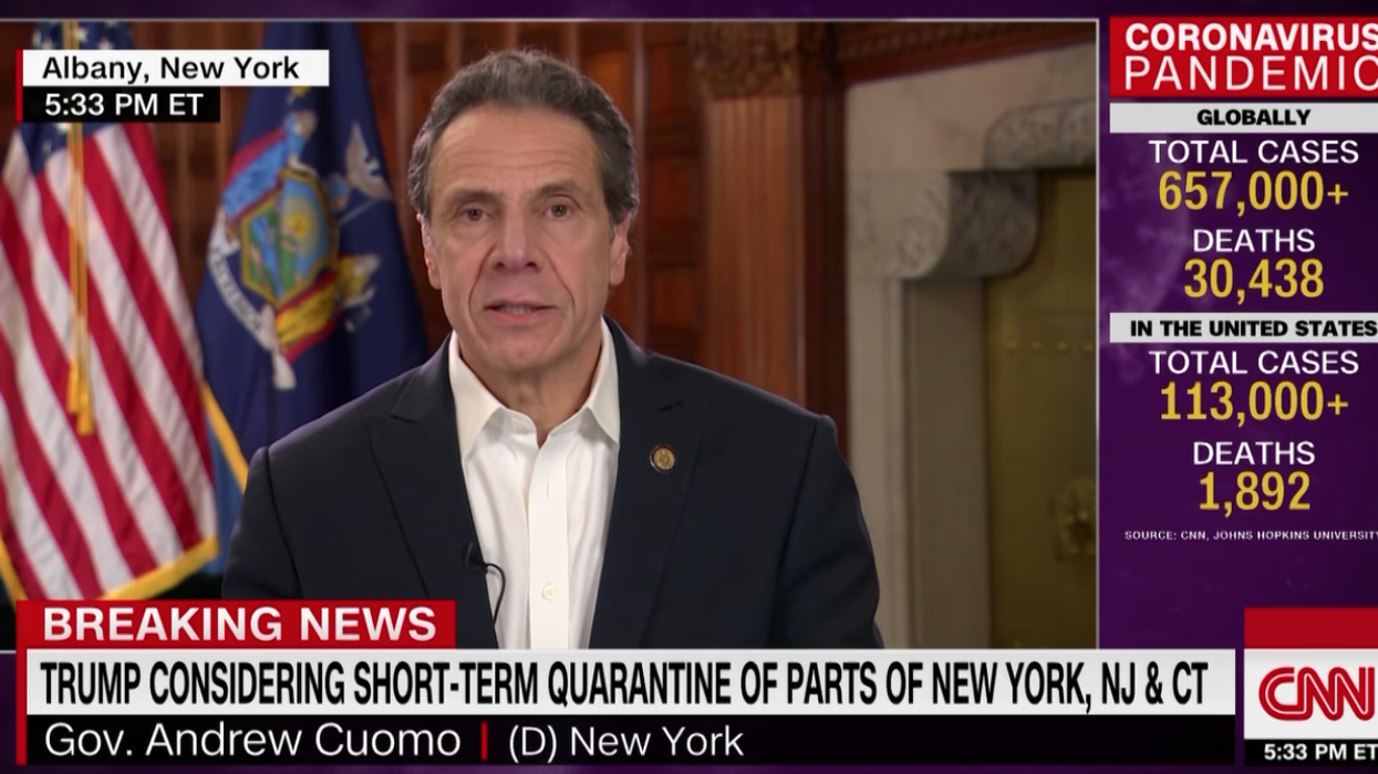 Cuomo: Trump's quarantine would be a 'federal declaration of war,' prompting a 'civil war discussion'