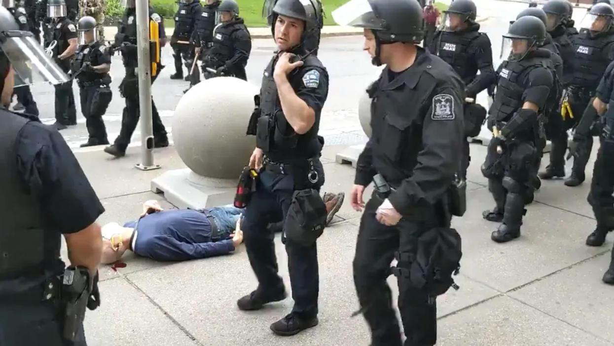 Buffalo officers who shoved elderly man criminally charged — but city's Dem mayor blames the victim