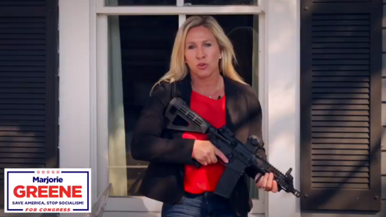 Facebook deletes ad of gun-toting congressional candidate who warns Antifa to stay out of Georgia