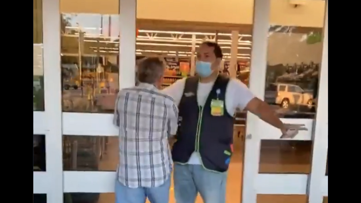 Video of mask-less customer clashing with a Walmart employee is going viral