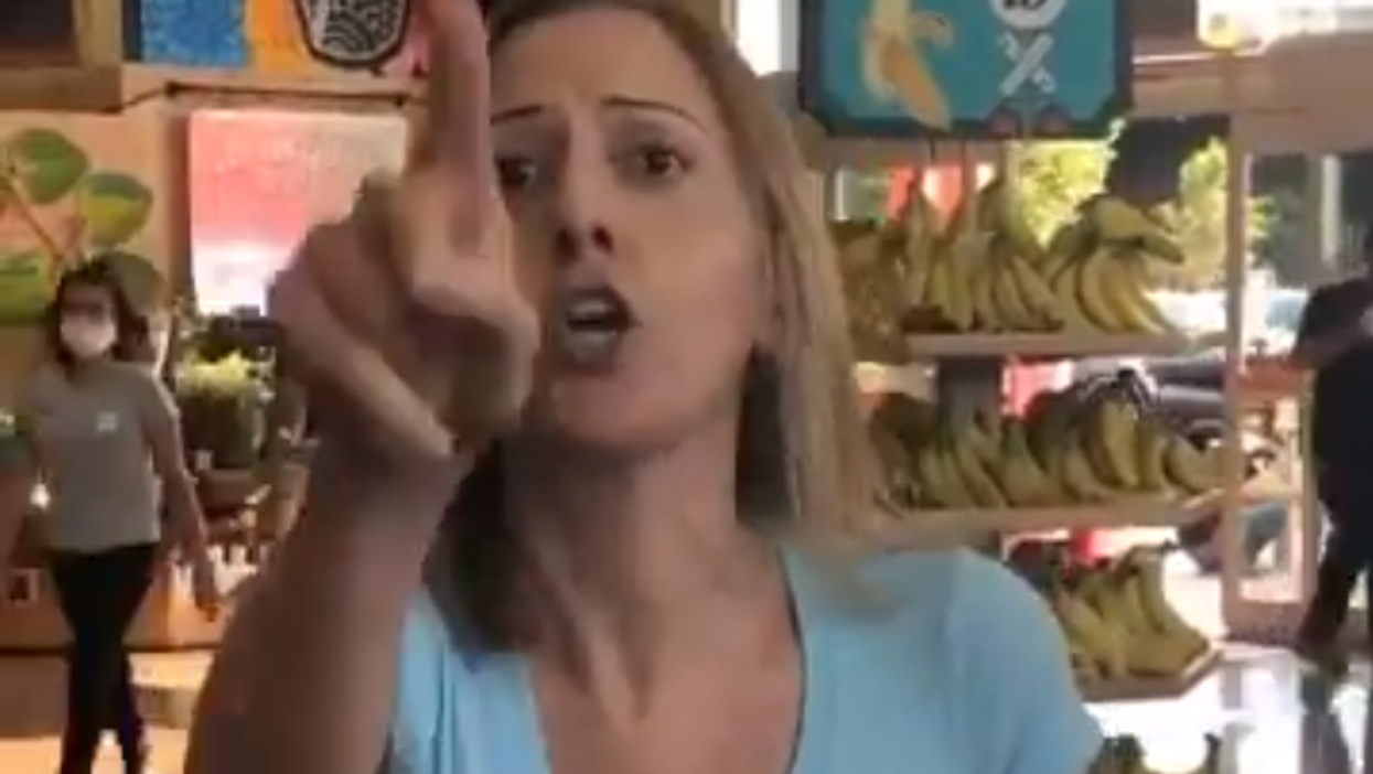 Woman explodes after being asked to wear a face mask at Trader Joe's