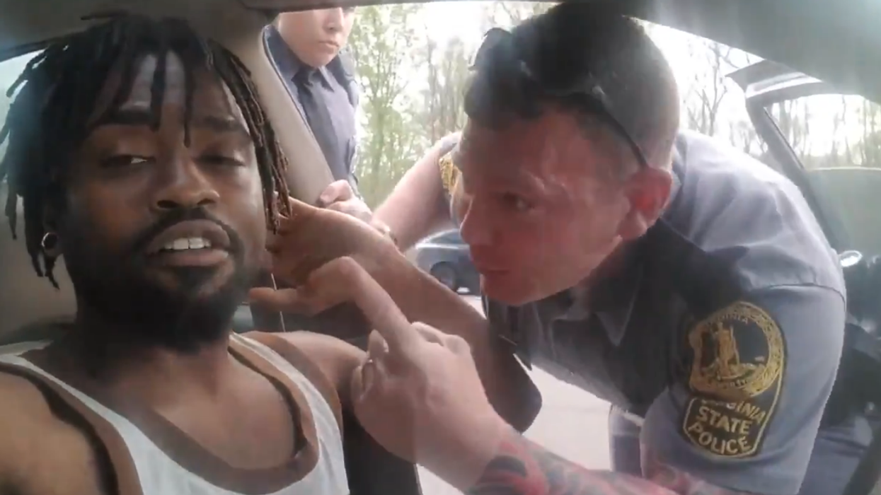 Virginia state trooper under investigation after video shows him taunting, forcibly removing a black man from his vehicle during a traffic stop