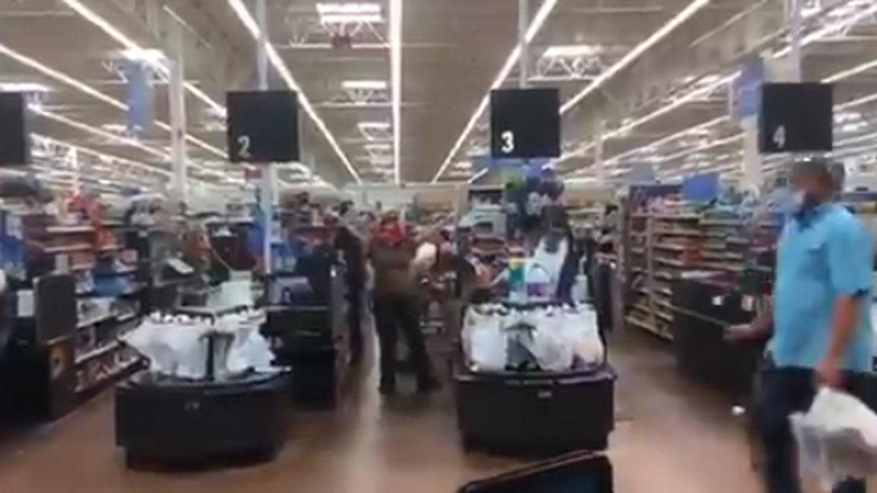 Shoppers banned from Walmart after flaunting swastika face masks in store
