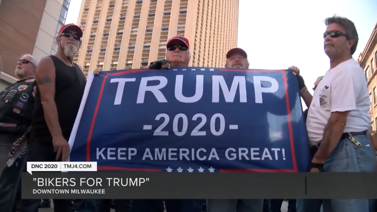 'Bikers for Trump' show up outside DNC with a message to Democrats: ‘Wisconsin ain’t theirs, it’s ours’
