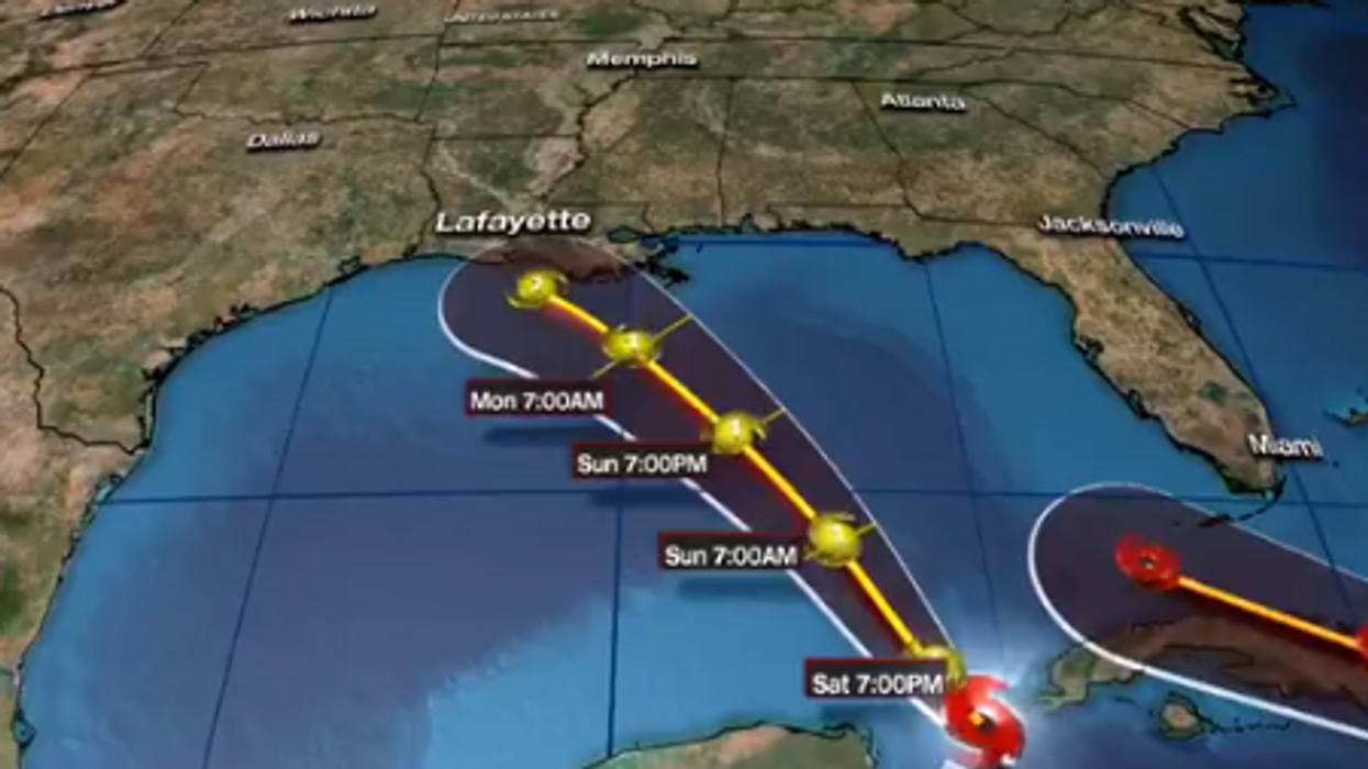 Gulf of Mexico has never had two hurricanes at same time; history could be made as storms threaten Louisiana and Texas