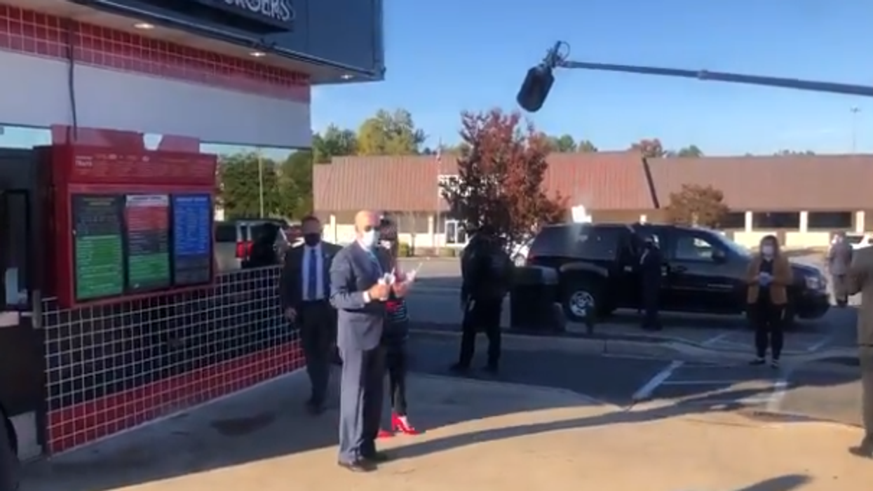 With a handful of days until the election, press asks Biden: 'What flavor milkshake did you get?'