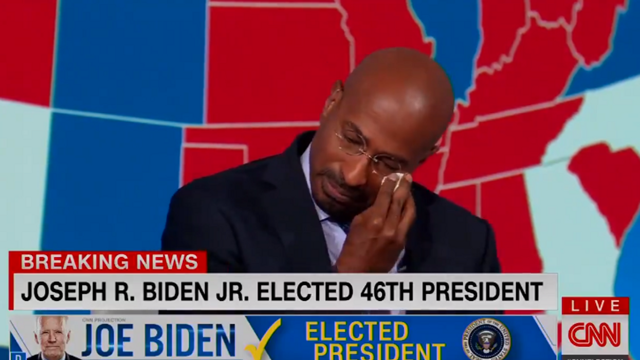 Van Jones breaks down crying after news of Biden's reported election victory: 'People felt they couldn't breathe'