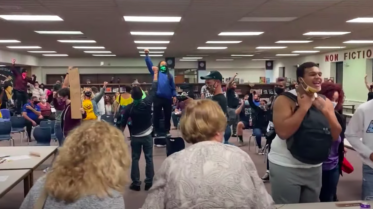 Wisconsin school board meeting descends into chaos when Black Lives Matter protesters chant and intimidate board members