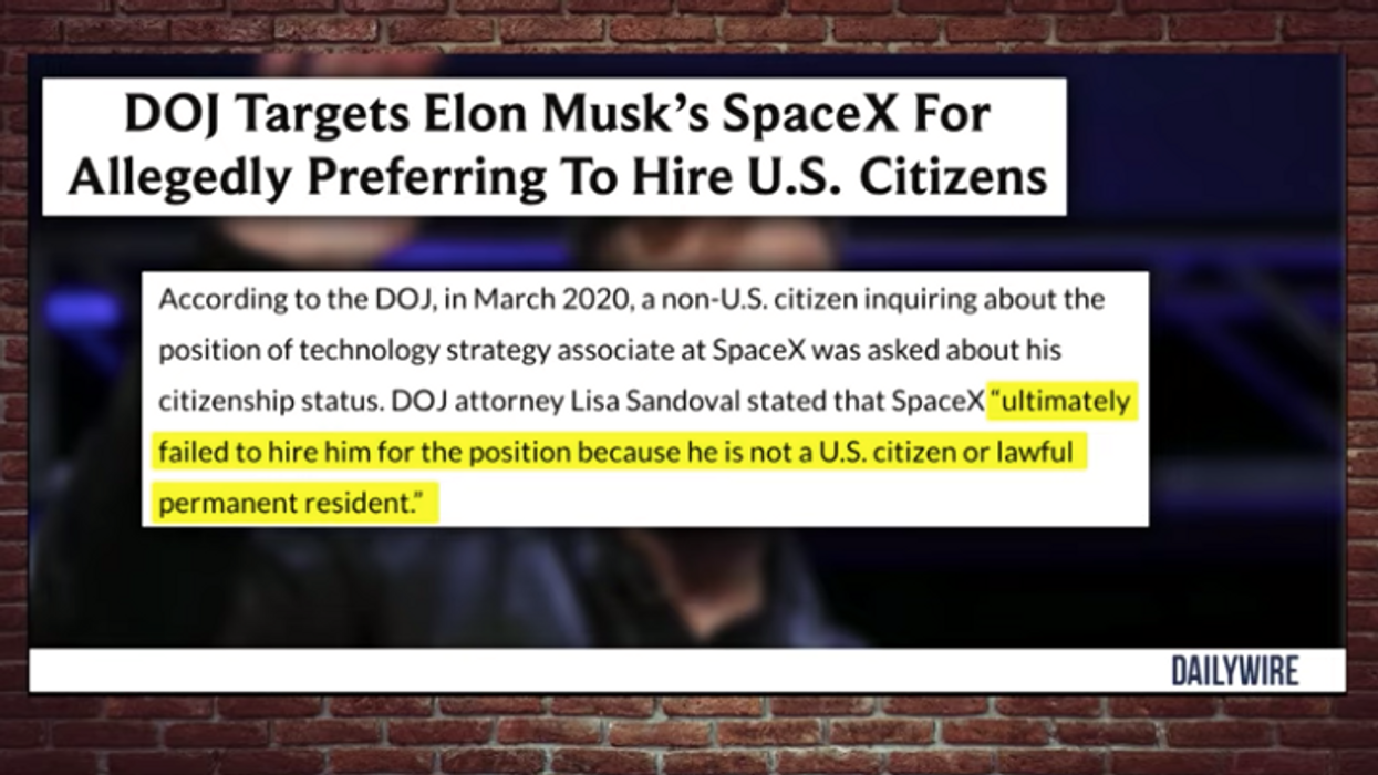 'Elon Musk is under investigation for...not breaking the law?' - Steven Crowder