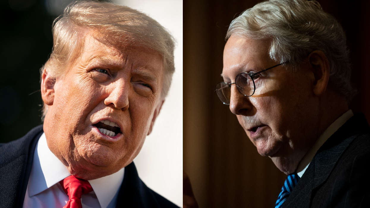 'Unsmiling political hack': Trump issues blistering statement against Mitch McConnell